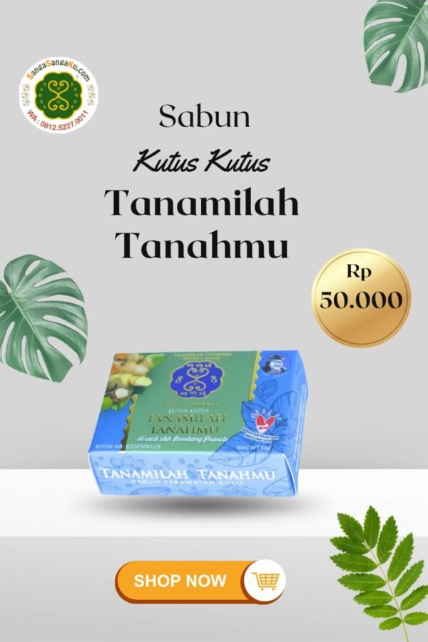 Sabun Kutus Kutus Aksara Bali Tanamilah Tanahmu
