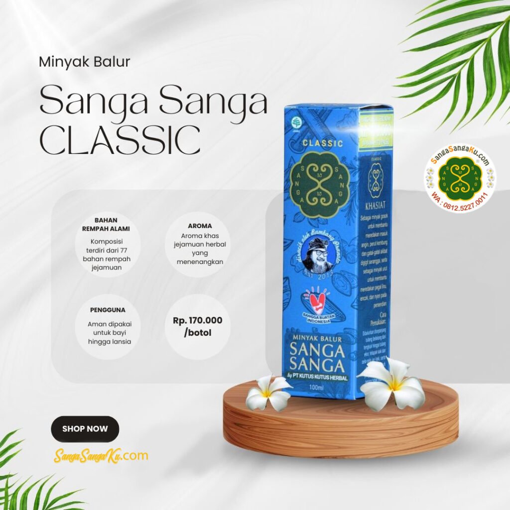 Minyak Balur Sanga Sanga Classic Bahan Rempah Alami