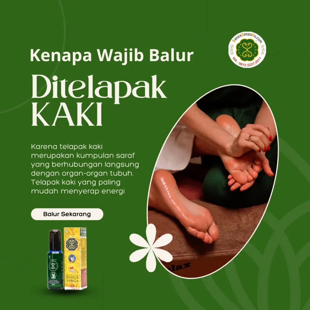 titik balur minyak sanga sanga ultimate telapak kaki